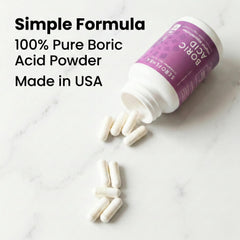 Seroflora boric acid vaginal suppositories packaging interior emphasizes travel-friendly care.
