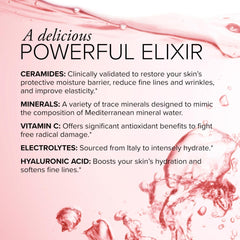 Close-up of Glow Sticks label emphasizing hyaluronic acid and ceramides for skin support
