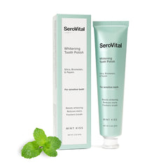 Serovital SeroVital Smile polish jar close-up shows gentle whitening and enamel-friendly polish.