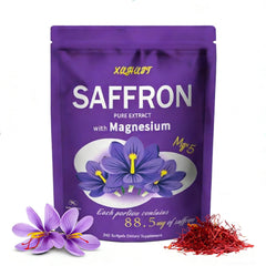 SERSANVE saffron magnesium bottle supports mood and daily wellness.