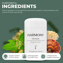 Setas Harmony capsules pouring into a glass for daily use.