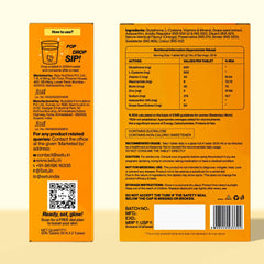 Setu orange-glutathione drink ready to enjoy after breakfast.