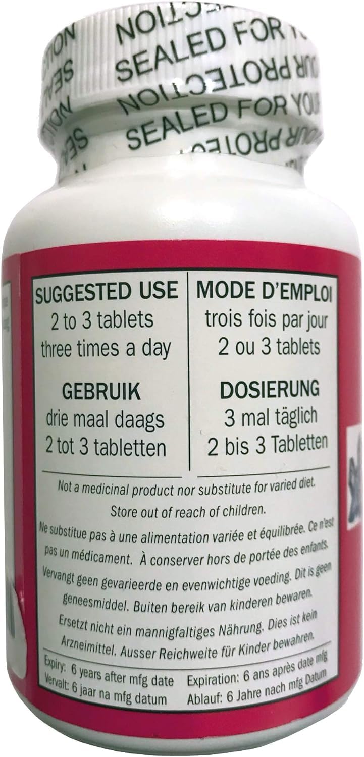 Seven Forests Astragalus 10+ tablets close-up, natural herbal formula