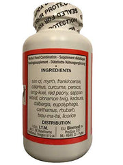 Seven Forests San Qi 17 tablets bottle close-up highlighting product details.