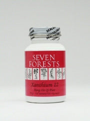 Seven Forests Xanthium 12 bottle front showing traditional herbal blend for sinus relief potential