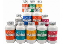 Seven Forests Zedoaria tablets bottle supports daily wellness and herbal balance.
