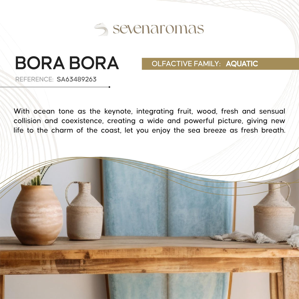 SevenAromas Bora Bora oil enhances spa-like ambiance in a calm space