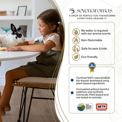 SevenAromas Santal Blanc diffuser setup enables easy luxury ambiance in any room.