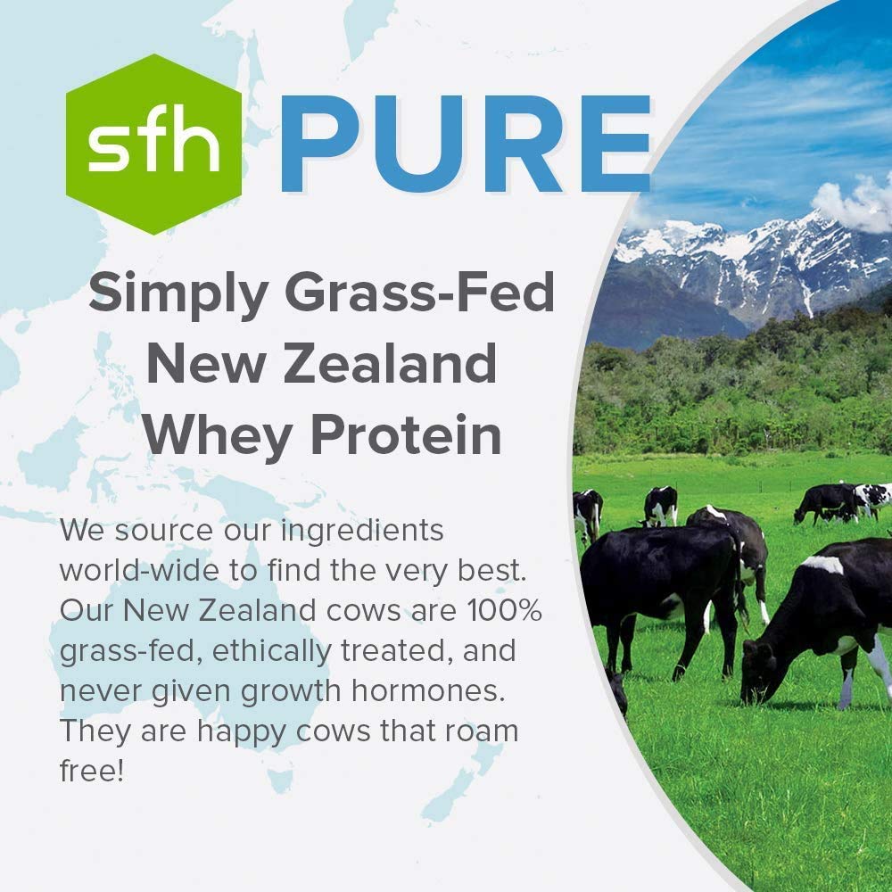 Shaker with SFH chocolate powder and milk for a rich mix