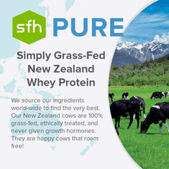 Shaker with SFH chocolate powder and milk for a rich mix