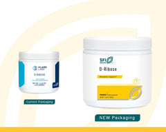 SFI Health D-Ribose powder being poured into a glass.