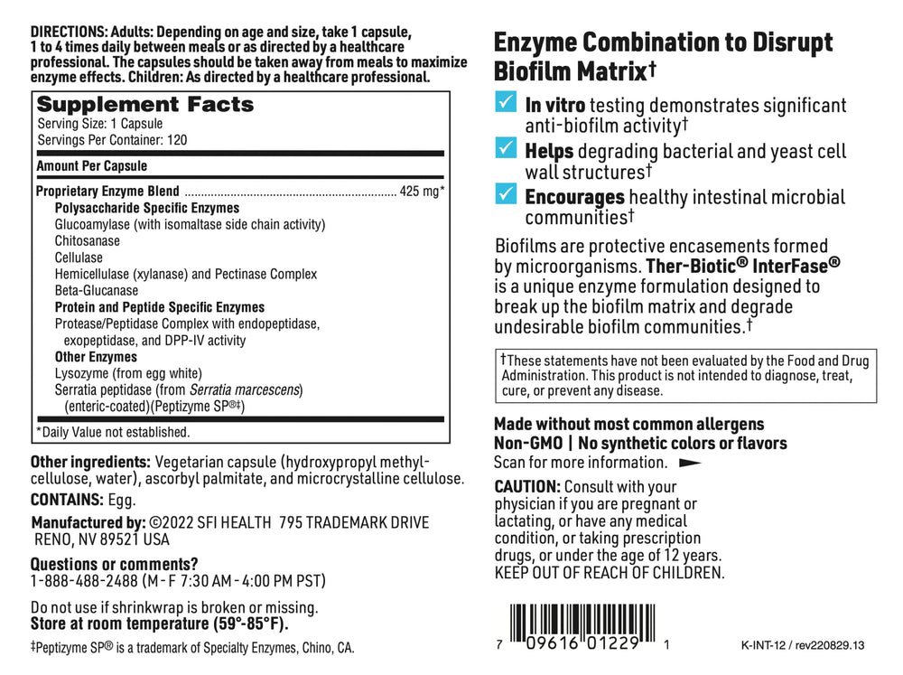 InterFase pairing with probiotics concept for gut health