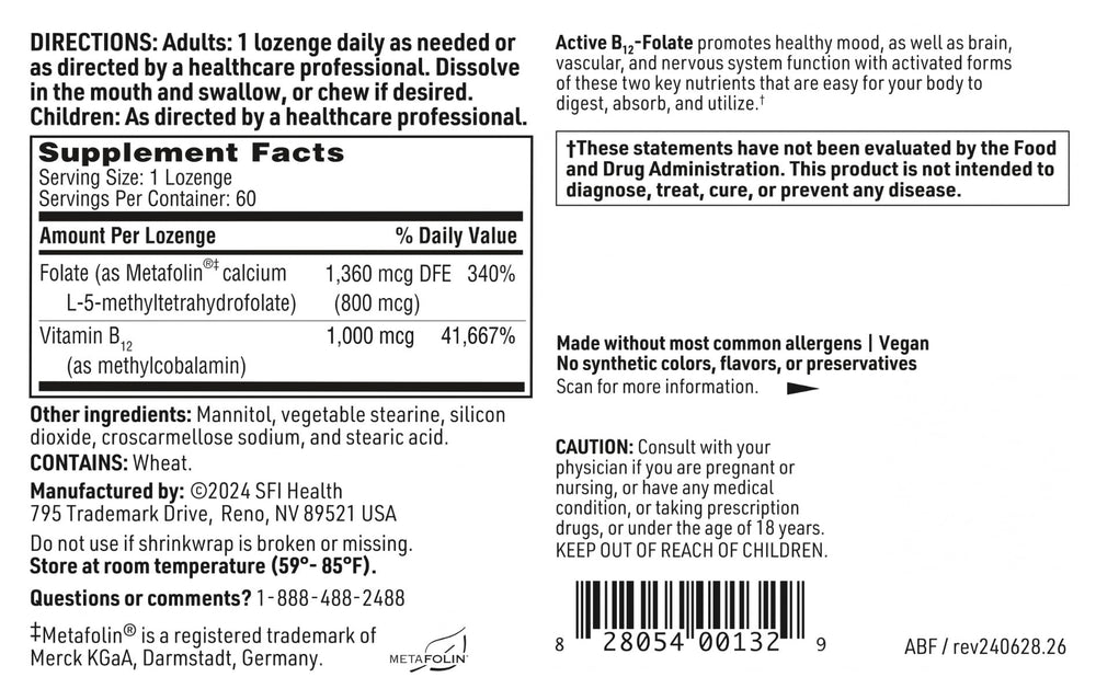 SFI Health box displays Klaire Labs branding, signifying trusted formulation.