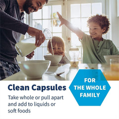 Packaging shows a 60-count bottle for easy daily probiotic use.
