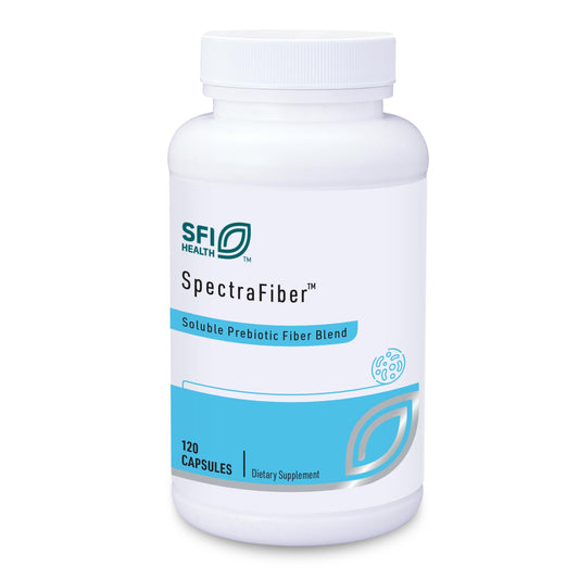 SFI Health SpectraFiber bottle front with label for daily use