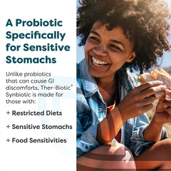 Seven-strain probiotic blend label highlighting diverse gut care.