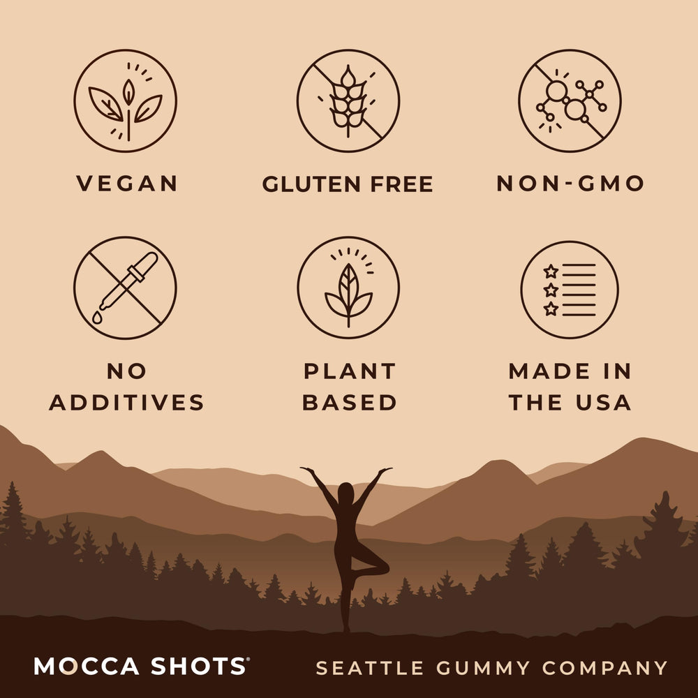 SGC Seattle Gummy Company vegan and gluten-free badge on packaging signals plant-based option.