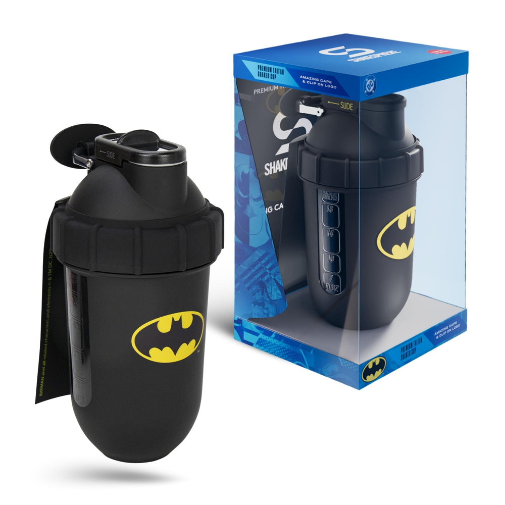 Shakesphere Batman Edition 700ml shaker with batman motif for bold workouts.