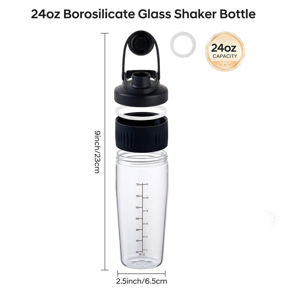 ShakeXpert shaker featuring ergonomic handle for easy gym transport