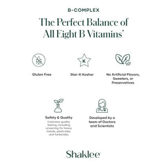 Shaklee B-Complex morning routine setup for a balanced start