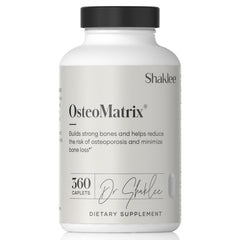 Shaklee OsteoMatrix bottle caplets support bone health.