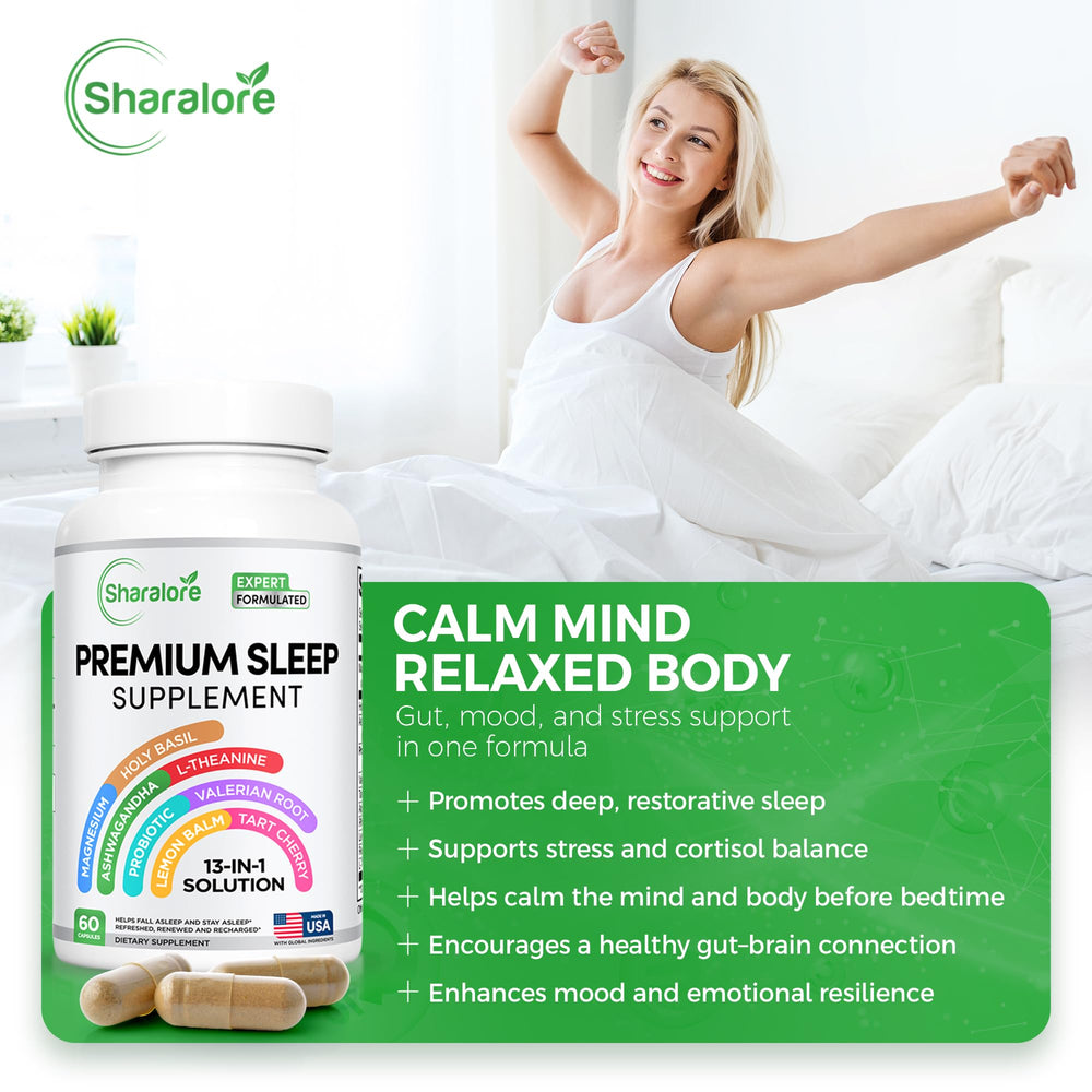 Sharalore magnesium bisglycinate ingredient closeup for calming nerve support