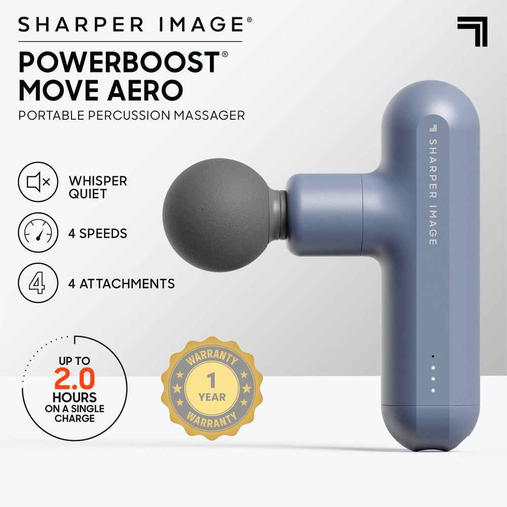 Sharper Image Powerboost Move Aero round head covers broad areas comfortably