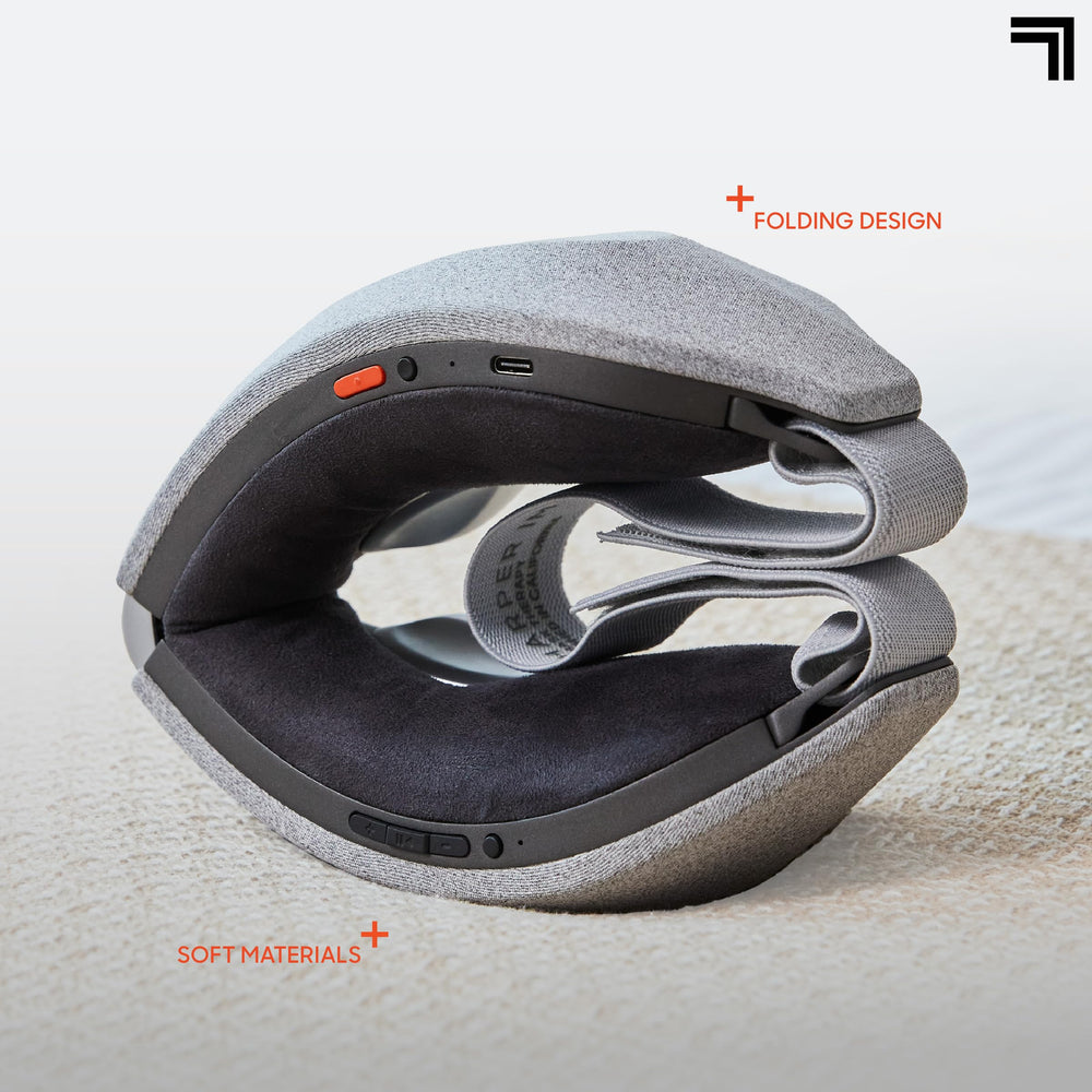 Sharper Image RealTouch Eye Mask worn on the face for soothing eye relief