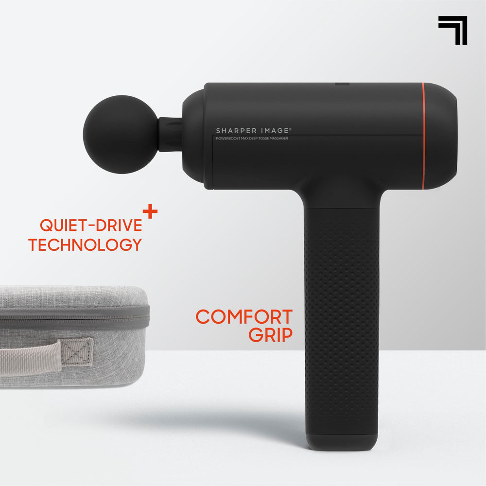 Sharper Image Powerboost MAX features a whisper-quiet motor for peaceful recovery.