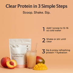 Shed Nutrition No Bloat Formula shows a light, smooth protein experience.