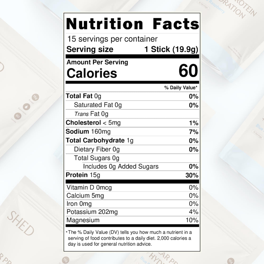 Shed Nutrition post-workout shaker with clear protein mix for refreshing recovery