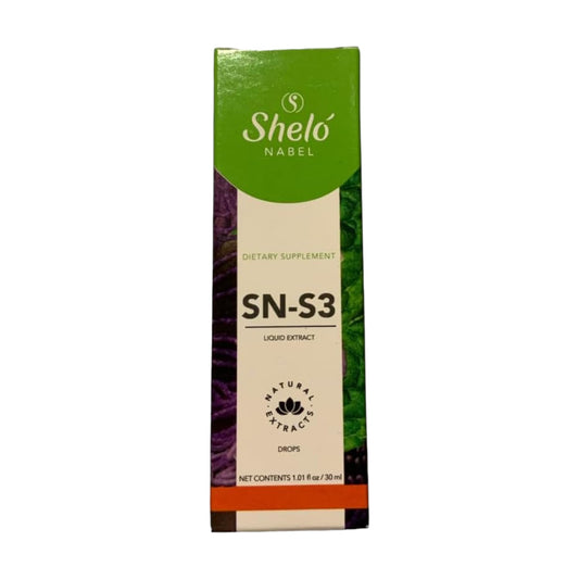 Sheló NABEL SN-S3 natural liquid drops bottle supports daily relaxation.