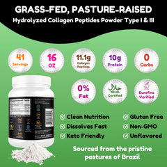 SHIFAA NUTRITION unflavored collagen powder tub blending into shakes easily