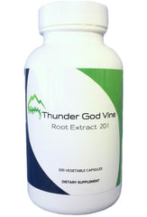Shining Solace Thunder God Vine 20:1 extract bottle highlighting high potency.