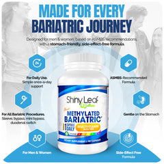 Shiny Leaf iron-free formula capsule designed for easier tolerance after surgery