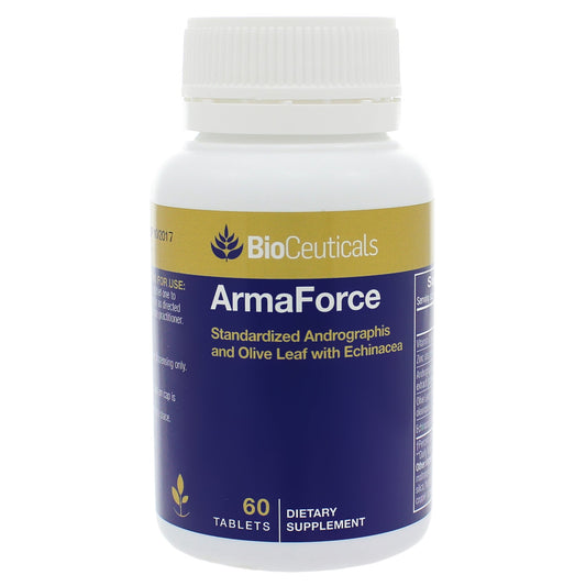 Shoofoo MSNOR ArmaForce olive leaf bottle for vegan immune support and daily wellness
