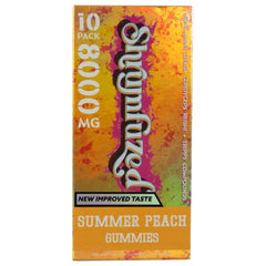 Shrumfuzed New Improved Taste gummy highlighting enhanced flavor for daily wellness and focus.