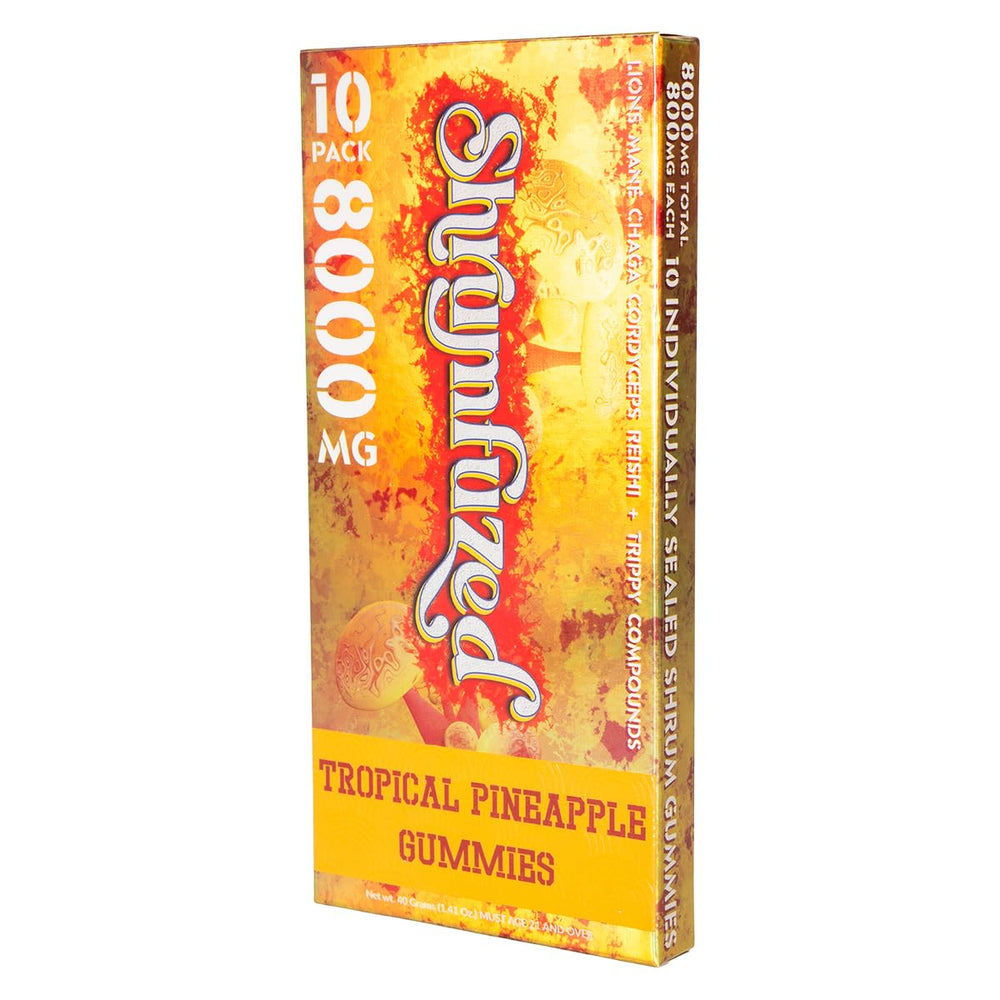 Shrumfuzed Cordyceps gummy bottle may boost natural energy for work.