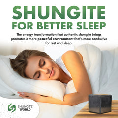 Shungite World bedroom cube supports relaxation and calmer dreams.