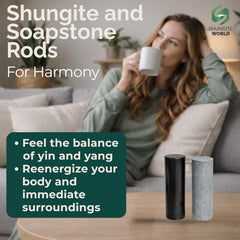 Shungite World harmonizers energy-balancing scene illustrating versatile uses.