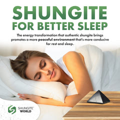 Shungite World 80mm pyramid beside a router enhances room energy balance.