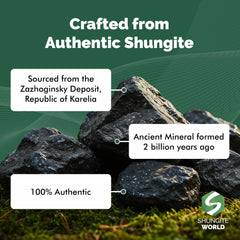 Shungite World pyramid during meditation supports grounding and focus.