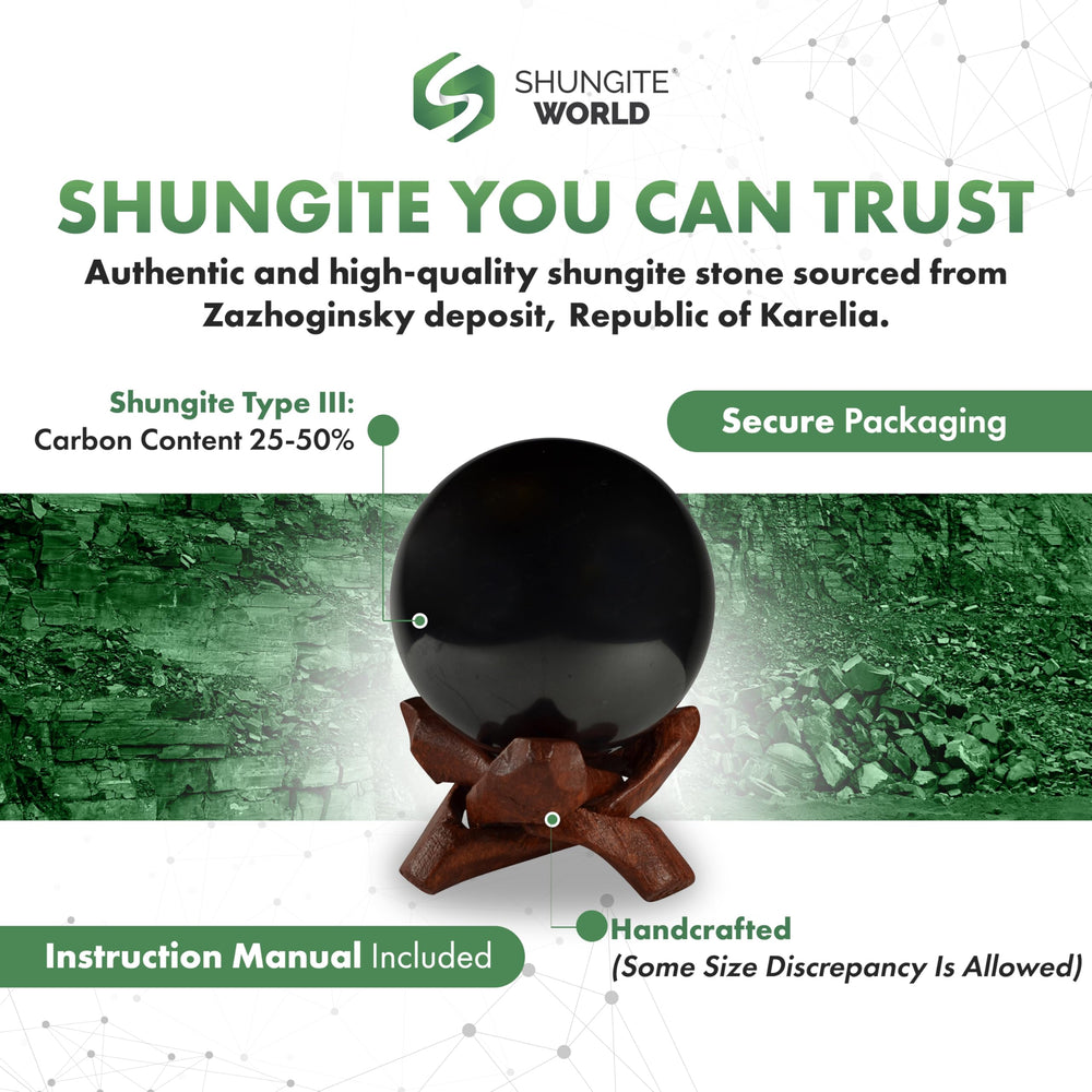 Shungite World close-up texture highlights natural carbon-rich surface