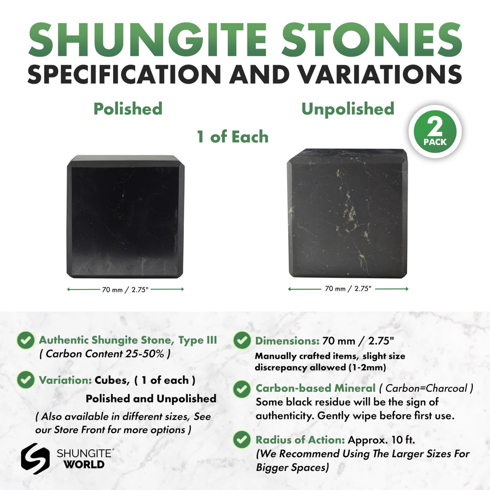 Shungite World unpolished cube 70mm near laptop, supporting energy balance.