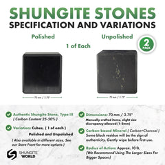 Shungite World unpolished cube 70mm near laptop, supporting energy balance.
