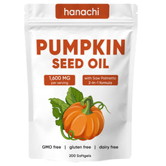 Shwfhi Belano pumpkin seed oil capsules bottle promoting hair and scalp nourishment