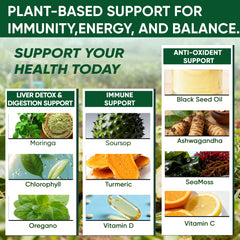 Close-up of Primehaven ingredients showing soursop and botanicals for daily use