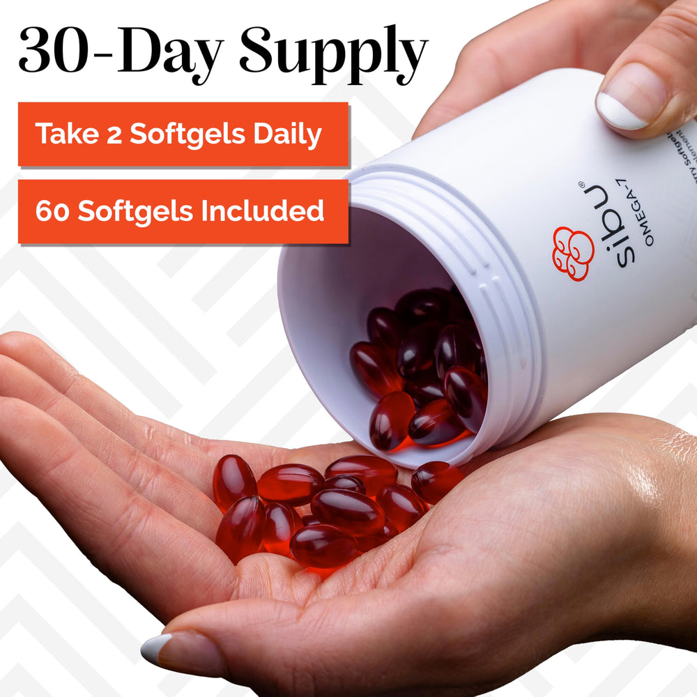 Sibu softgels on kitchen counter for daily wellness routine
