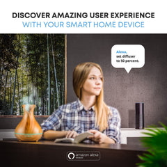 Package includes diffuser, power cable, and setup guide for quick setup.