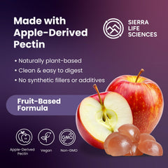 SIERRA LIFE SCIENCES melatonin gummy serving scene for a calming bedtime routine